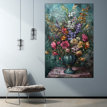 Vase and Flowers Painting